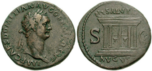 domitian roman coin as